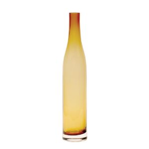 handmade bottle large - amber coloured glass