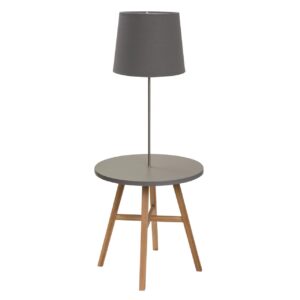 kinsale 60cm lamp table - occasional table with integral lamp and shade