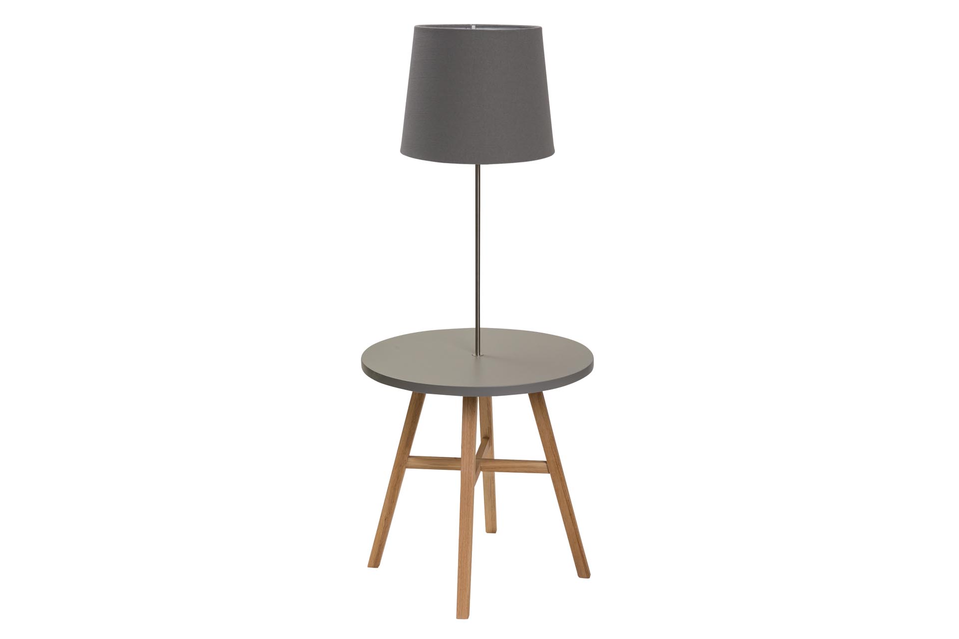 kinsale 60cm lamp table - occasional table with integral lamp and shade