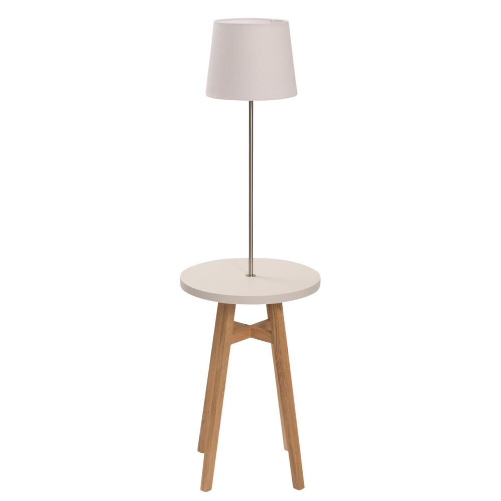 kinsale 40cm lamp table - occasional table with integral lamp and shade