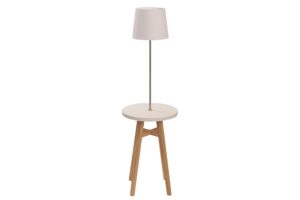 kinsale 40cm lamp table - occasional table with integral lamp and shade