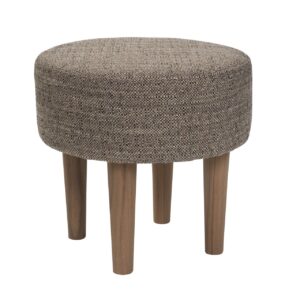 mesa 45cm round stool - upholstered stool with hardwood feet