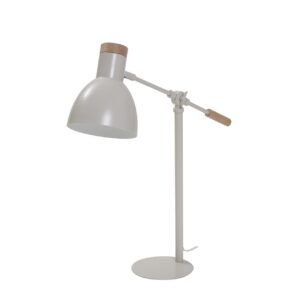 newlyn table lamp - soft white with wood detail