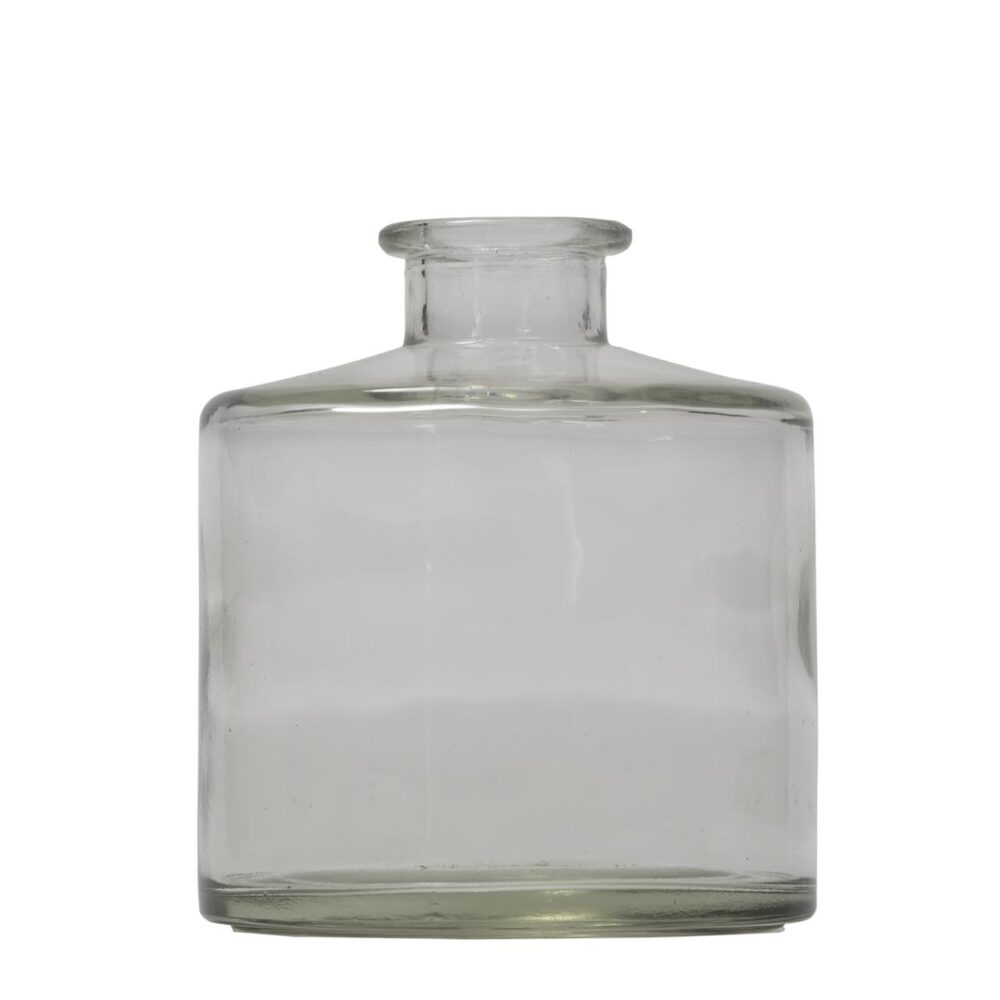 odette small vase / bottle - clear glass - small decorative vase in clear glass