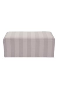 otto blanket chest - upholstered storage chest - upholstered in pavilion stripe terre