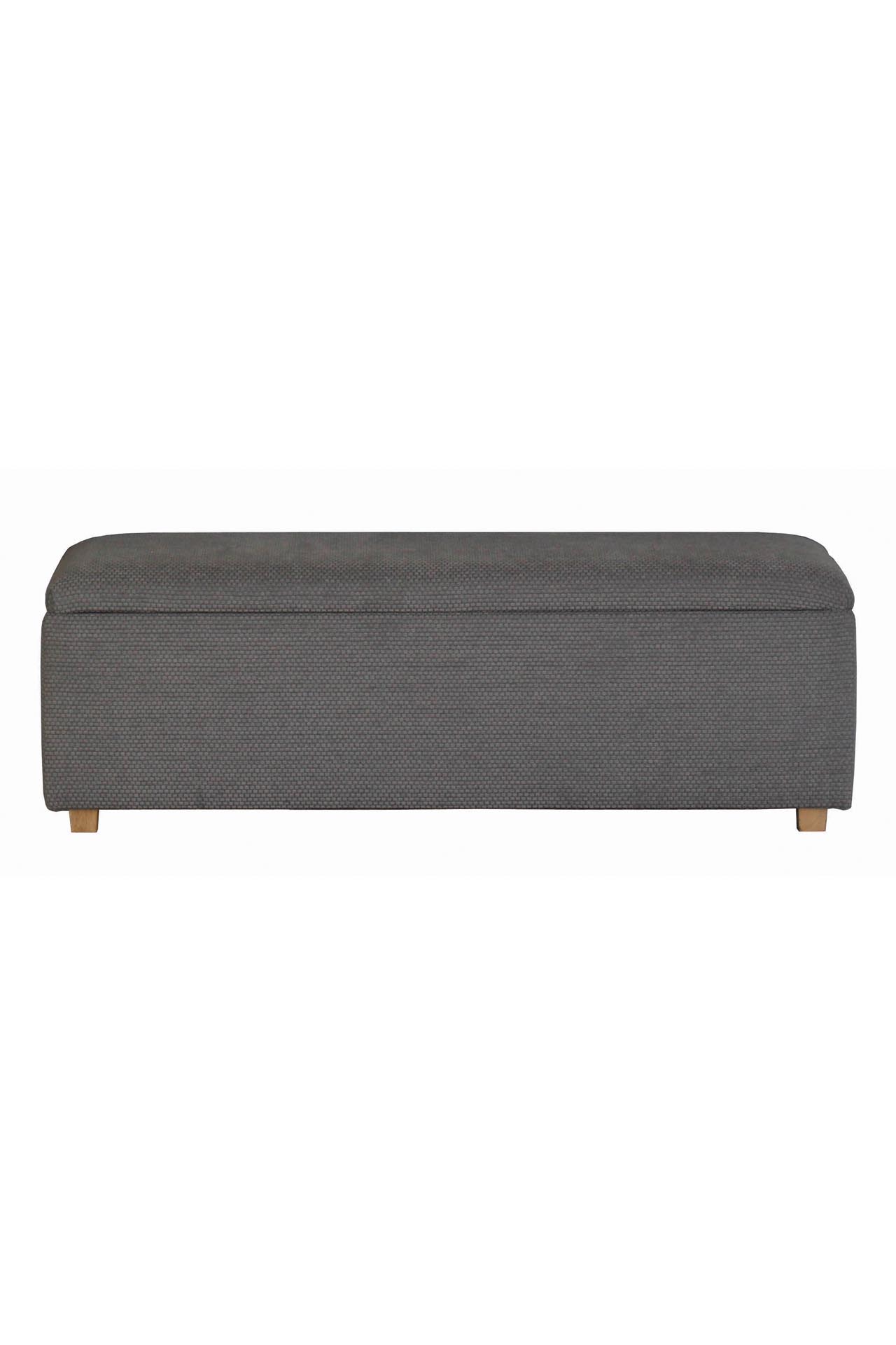 paris storage ottoman - upholstered storage ottoman with hinged lid