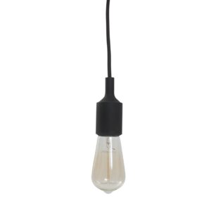 silicon pendant lamp - minimalist ceiling light in black