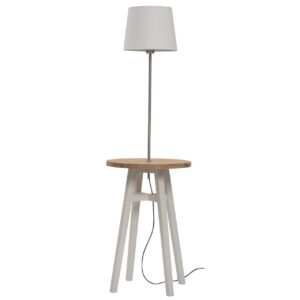 tenby 40cm lamp table - occasional table with integral lamp and shade