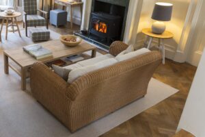 oscar sofa - rear detail of rattan sofa