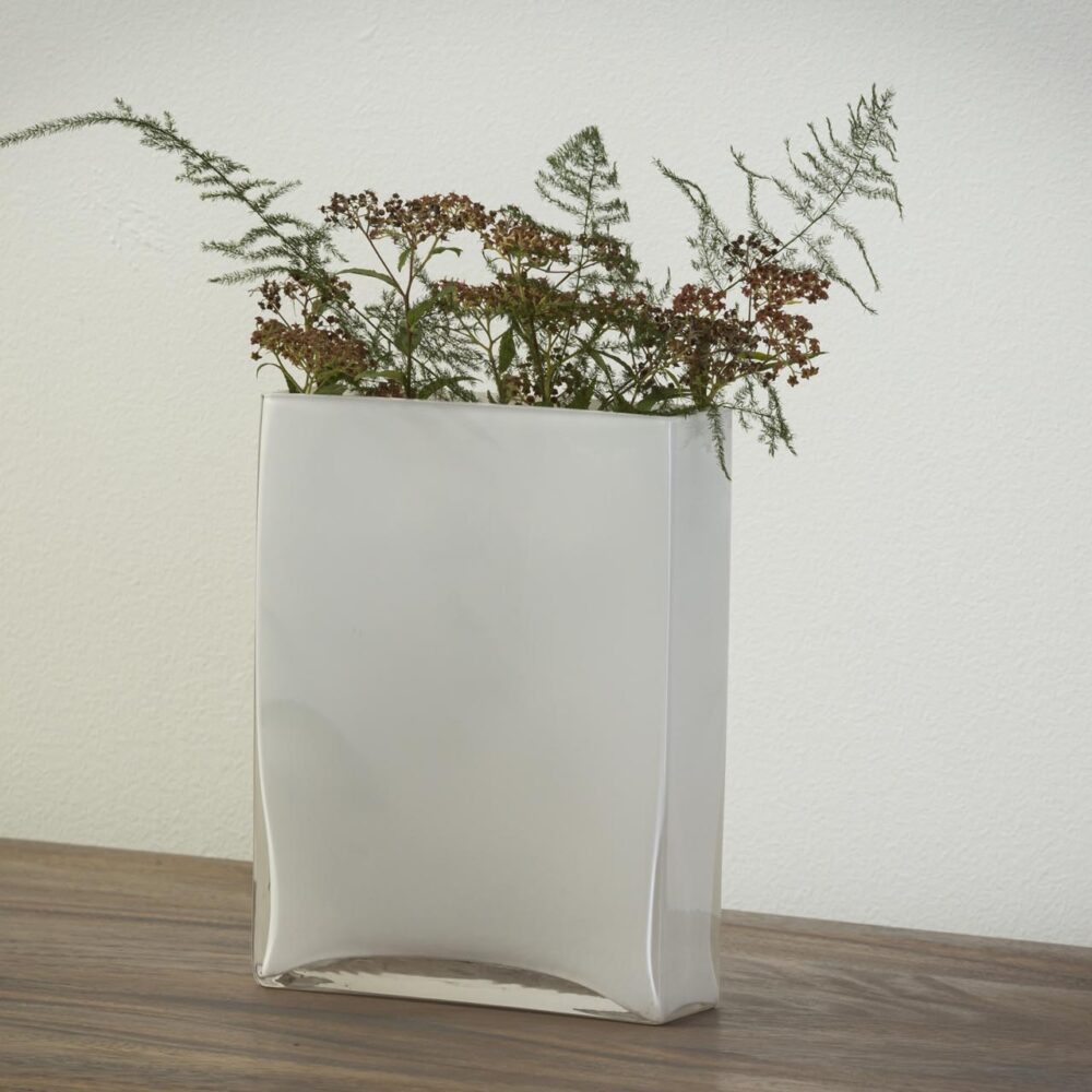 portofino rectangular vase - white - mood