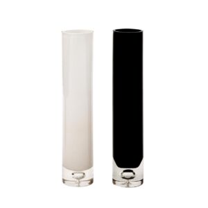 sardinia glass vases - black & white