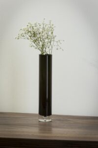 sardinia glass vase - black - mood
