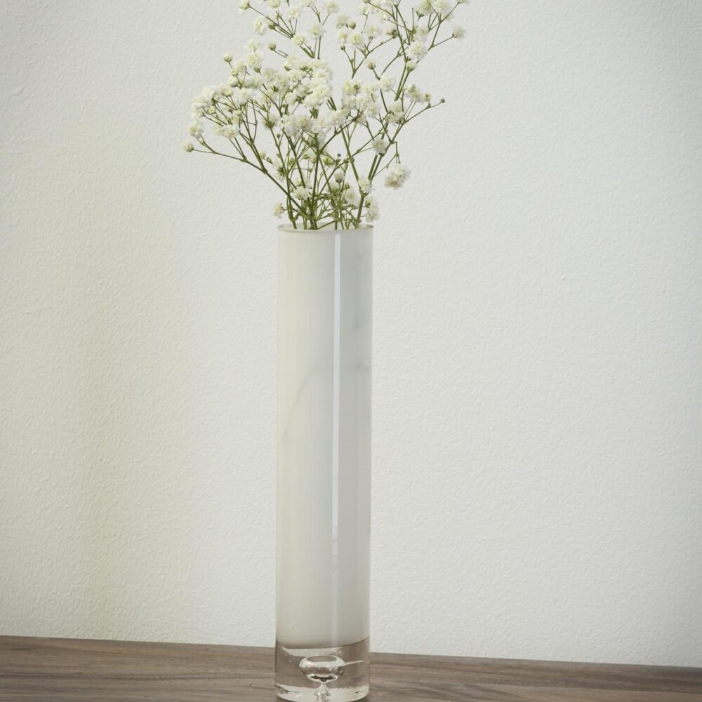 sardinia glass vase - white - mood