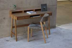 pelican desk, highgate dining chair, oxford picture frame & odette small glass bottle / vase