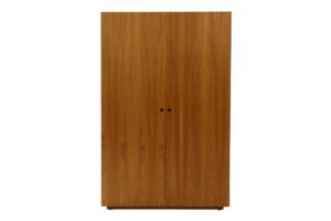 walter wardrobe - teak veneer - front view