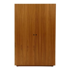 walter wardrobe - teak veneer - front view