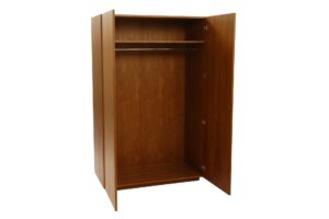 walter wardrobe - teak veneer - both doors open
