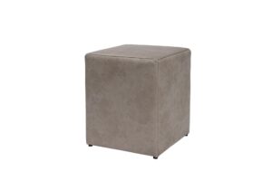 35cm cube upholstered cube - saddle mink