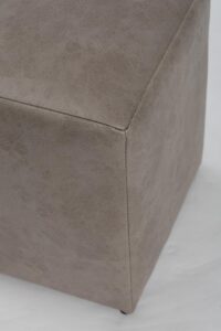 35cm cube upholstered cube - saddle mink