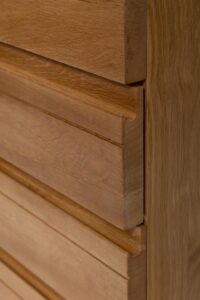 ark highboard - drawer detail - oiled oak