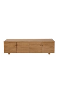chameleon 150cm low unit - oiled oak. storage cabinet for tv, media and hifi.