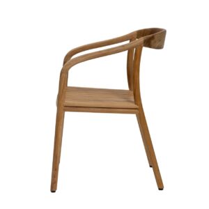dessau outdoor dining chair - teak, profile