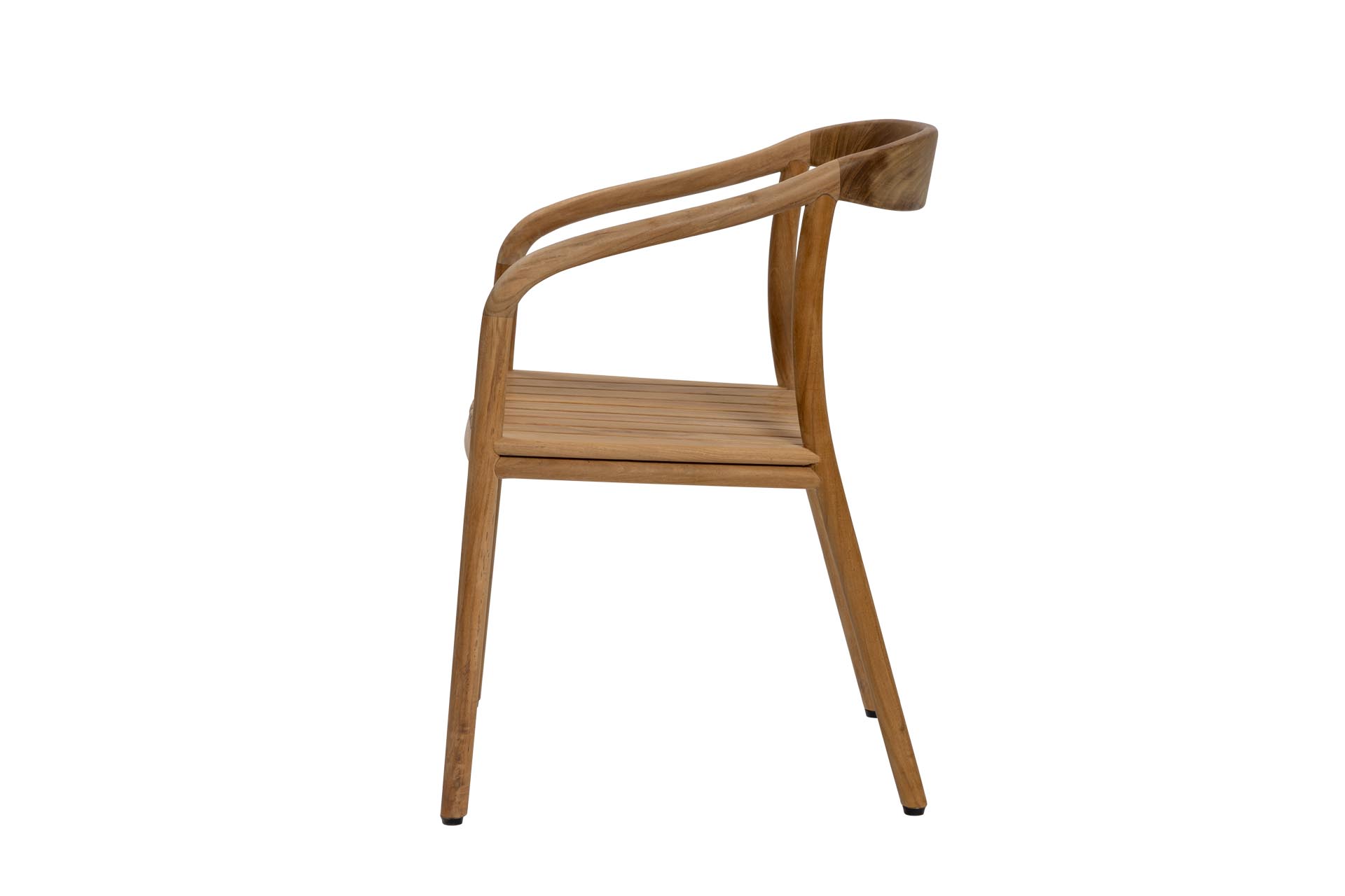 dessau outdoor dining chair - teak, profile