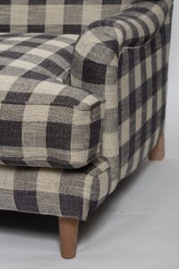 lewes upholstered range seat and arm detail
