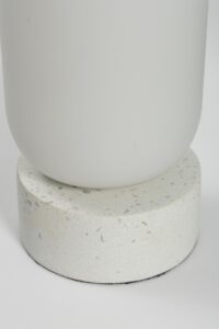 pillar table lamp - carrara base detail