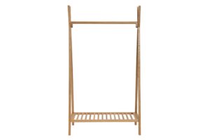 totem clothes and shoe rail - oak. freestanding open clothes rail in oiled oak