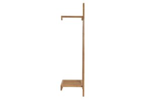 totem wall mounted rail - oak, profile. open clothes rail in oiled oak