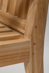 menton 118cm outdoor bench - outdoor garden bench in plantation teak.