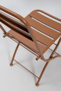 trattoria - terracotta, chair detail