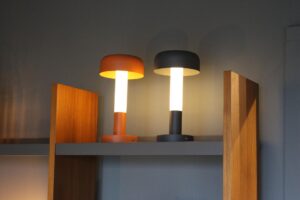 hi-hat - led table lamp -available in two colours - mood