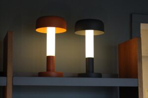 hi-hat - led table lamp -available in two colours - mood