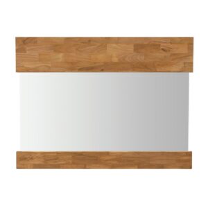 block mirror long - 100 x 75 - landscape - teak framed mirror