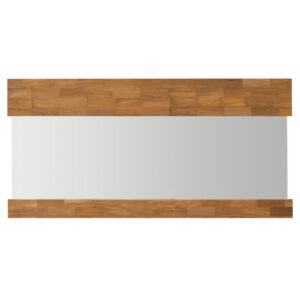 block mirror long - 150 x 75 - landscape - teak framed mirror
