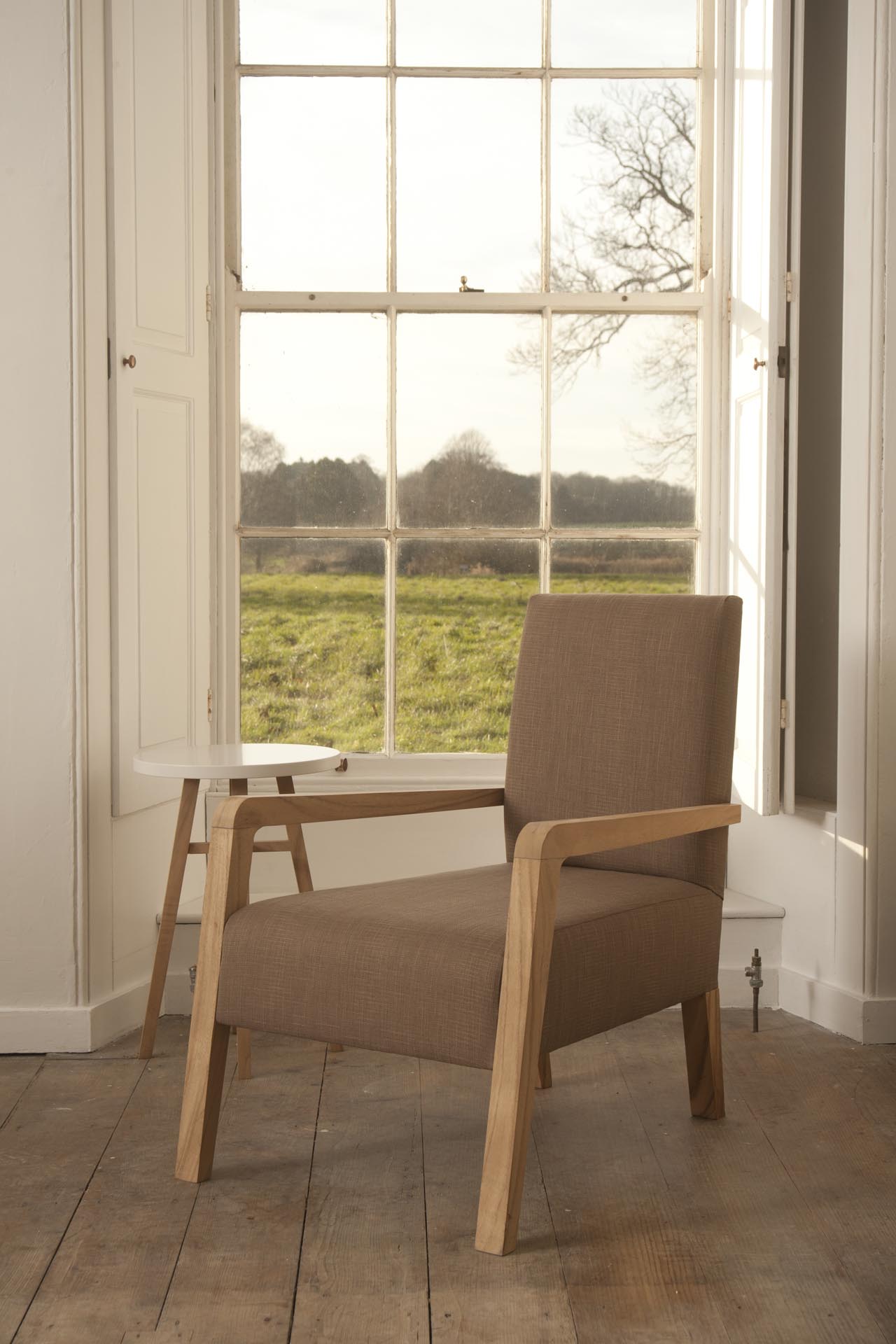 hoxton armchair - natural arms / legs - mood