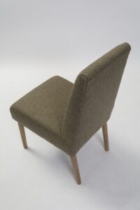shoreditch dining chair - upholstered dining chair with tapered wooden legs