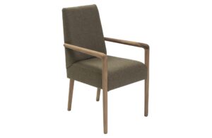 shoreditch-dining-armchair - upholstered in moon fabric