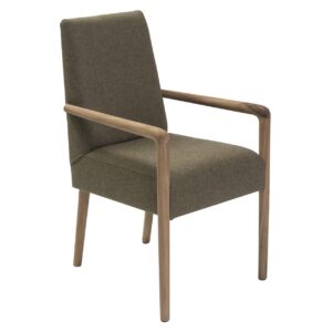 shoreditch-dining-armchair - upholstered in moon fabric