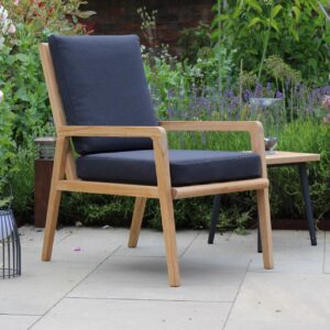 palm springs armchair, portofino side table & portman led - outdoor mood