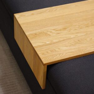 chesterfield tray - oiled oak - detail. solid oak tray for chesterfield or paris table