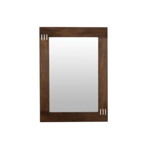 six mirror - medium - earth stained hardwood - 86 x 64cm