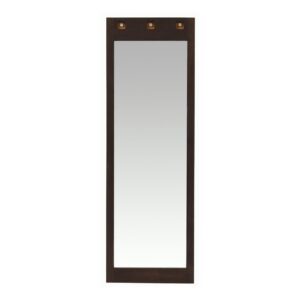 slim mirror - earth brown - slim line mirror with an earth stained hardwood frame