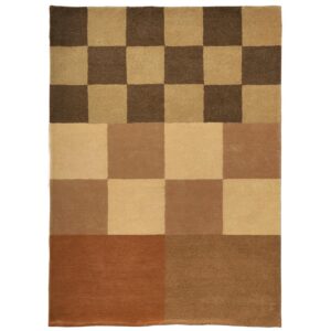 2-4-6 wool rug, 170 x 240cm - contemporary rug design, squares pattern, tufted pile