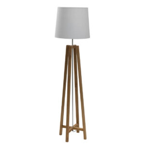 cross floor lamp - scandi style, solid teak floor lamp