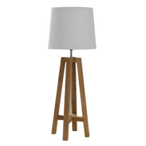 cross table lamp - solid teak