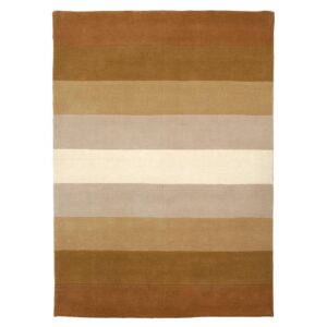 Grid wool rug, 170 x 240cm - contemporary rug design, gradient pattern, tufted pile cut between colours