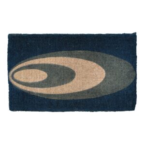 saturn coir doormat 75 x 45cm - hand printed coir doormat